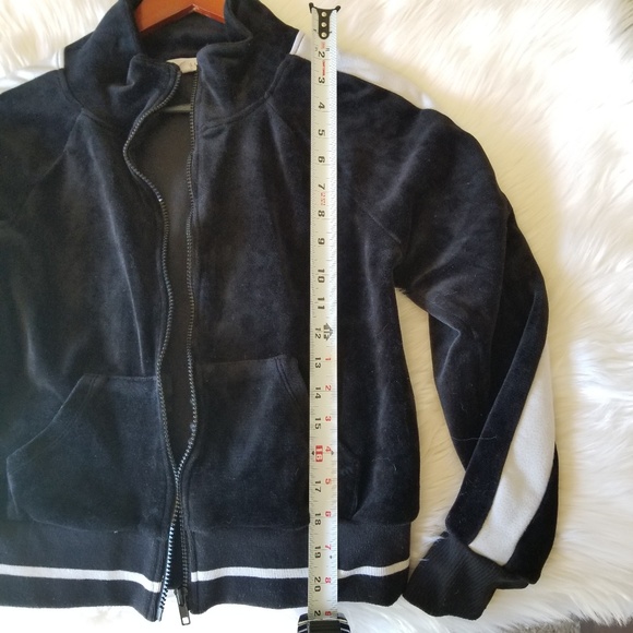 Last Chance SOCIALITE Black Velvet Bomber Jacket - Picture 6 of 8